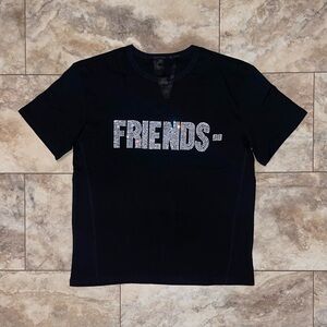 2019 Vlone x Swavorski Friends T-Shirt Black Size Medium